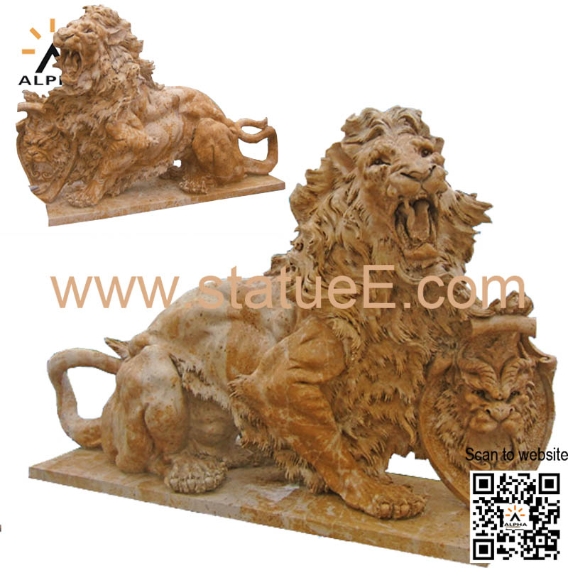 Guardian lion statue